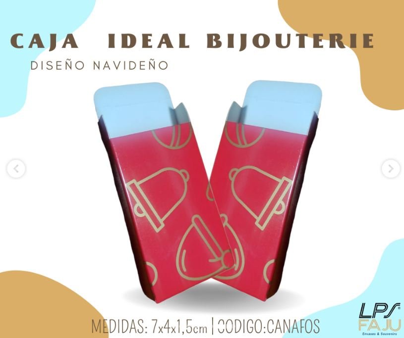 Caja mini ideal bijou. Medida 7x1,5x1,5cm