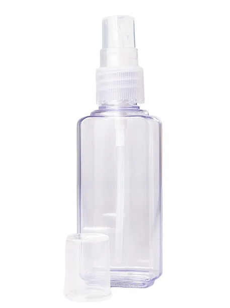 Envase spray Rociador rectangular 60ml. PET