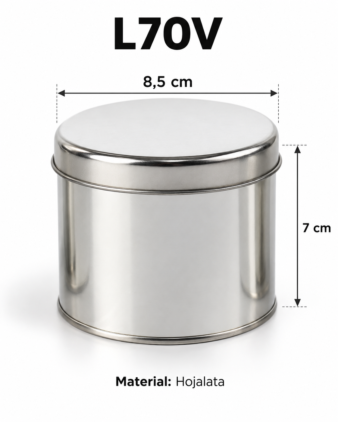 DESCRIPCION

Una lata práctica y versátil para presentar productos, regalos y souvenirs con una terminación prolija. Fabricada en hojalata, cuenta con acabado plateado liso y tapa tipo sombrero, ofreciendo una superficie ideal para agregar etiquetas, vinilos o diseños personalizados. Esta lata de hojalata es una excelente opción para emprendimientos, eventos y revendedores que buscan envases metálicos para personalizar por mayor.

CARACTERISTICAS

Material: hojalata
Medidas: 8,5 cm de diámetro x 7 cm de alto
Color: plateado
Terminación: lisa
Tapa: tipo sombrero
Presentación: Liso para personalizar
Área de personalización: tapa y superficie exterior
Envase resistente y reutilizable

USOS E IDEAS

Ideal para souvenirs de cumpleaños, bautismos, comuniones, casamientos, eventos empresariales, packaging de regalos y productos artesanales. Una excelente alternativa para quienes buscan latas plateadas para personalizar, envases de hojalata por mayor o packaging metálico para emprendimientos. Las fotos son ilustrativas. Somos LPS FAJU, fabricantes, mayoristas e importadores directos de envases, souvenirs y packaging para fiestas y eventos.