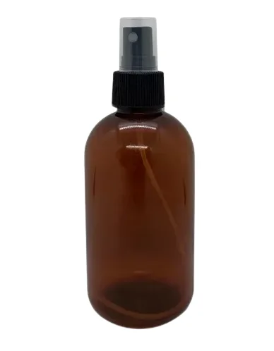 El envase AG250AMBESP está fabricado en PET color ámbar e incluye válvula spray rociadora, ideal para aromatizadores, cosmética, perfumes, productos de limpieza y sanitizantes.Capacidad: 250 ml. Material PET.Color ámbar. Incluye válvula spray rociadora.
